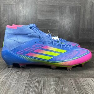 Adidas F50 Elite Mid FG Soccer Cleats Womens 9.5 Blue Pink Neon NEW IH3861